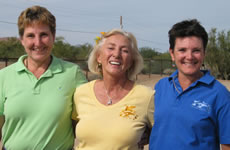 Debby and Lauren with TTouch founder, Linda Tellington Jones